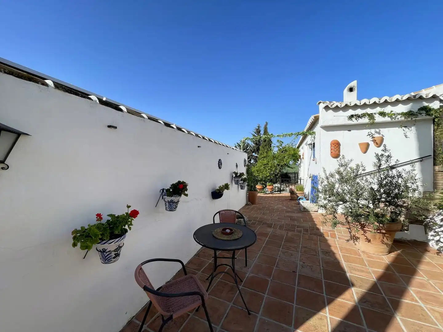 Terrasse von Country house zum Verkauf in Villanueva de la Concepción mit Klimaanlage, Heizung und Privatgarten