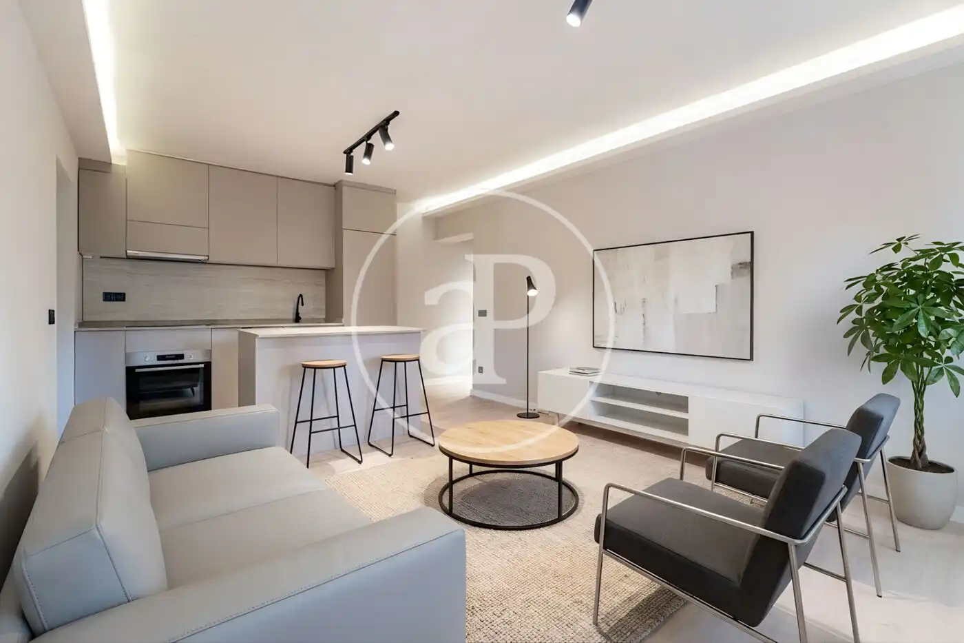 Living room of Flat for sale in Madrid  with Air Conditioner, Heating and Storage room