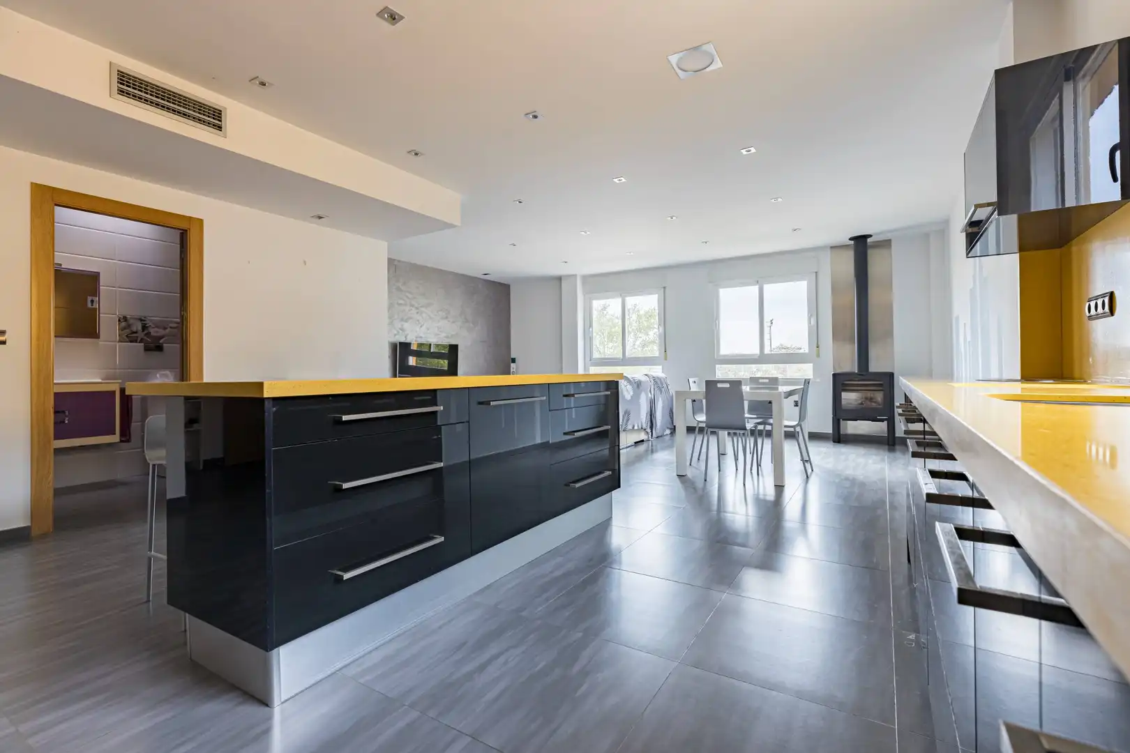 Cocina de Casa adosada en venta en Murcia con Aire acondicionado, Terraza y Trastero