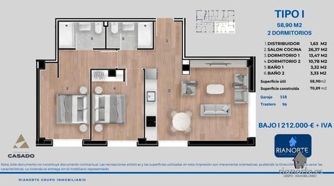 Foto 5 de Pis en venda a Calle Méjico, 3, Ribadesella, Asturias