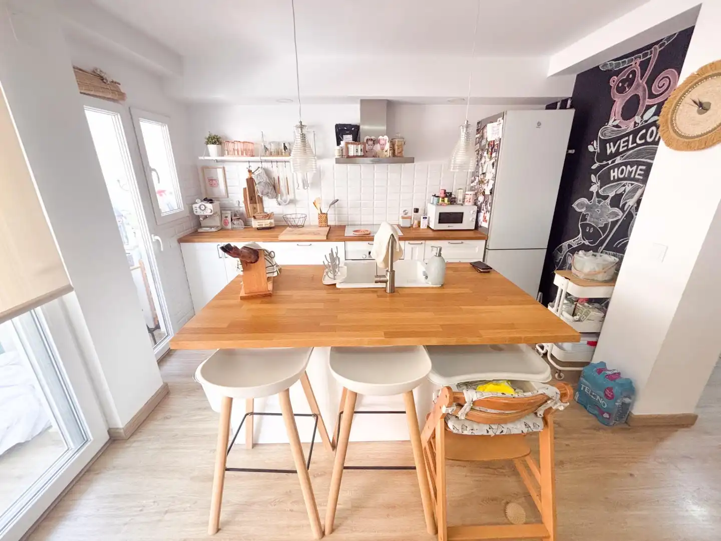 Küche von Wohnung zum Verkauf in Torrevieja mit Klimaanlage, Möbliert und Balkon