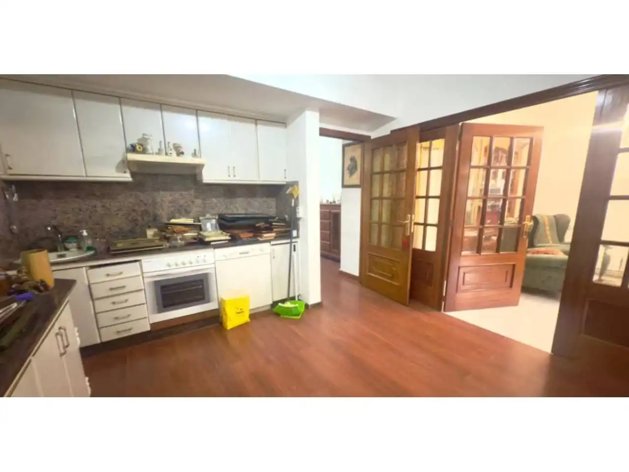 Kitchen of Flat for sale in Ourense Capital   with Heating, Private garden and Parquet flooring