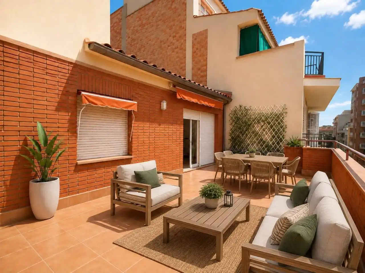 Terraza de Ático en venta en Girona con Calefacción, Terraza y Trastero