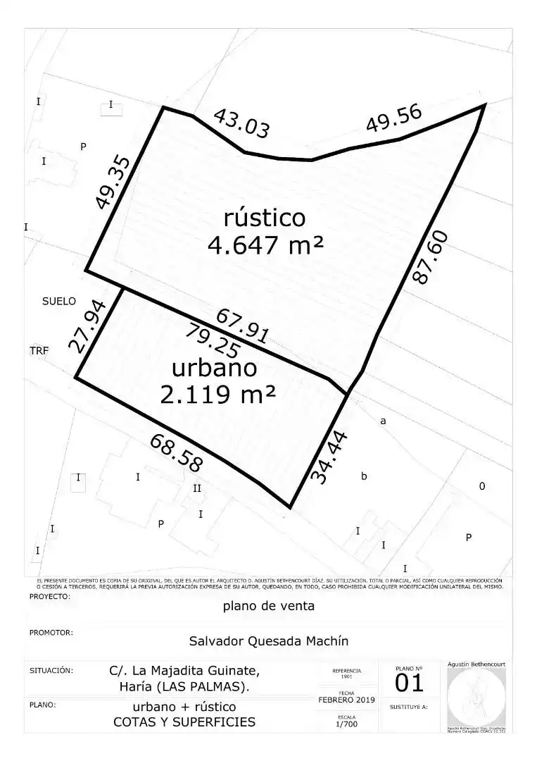 Land for sale in Haría