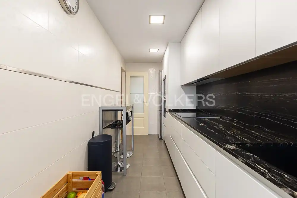 Cocina de Piso de alquiler en Valencia con Aire acondicionado, Calefacción y Parquet