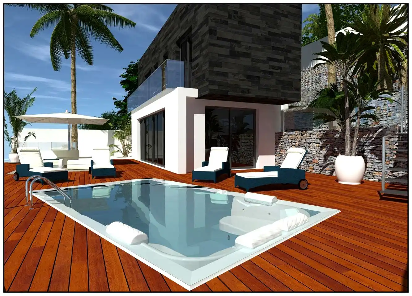 Piscina de Casa o chalet en venta en Málaga con Aire acondicionado, Jardín privado y Terraza