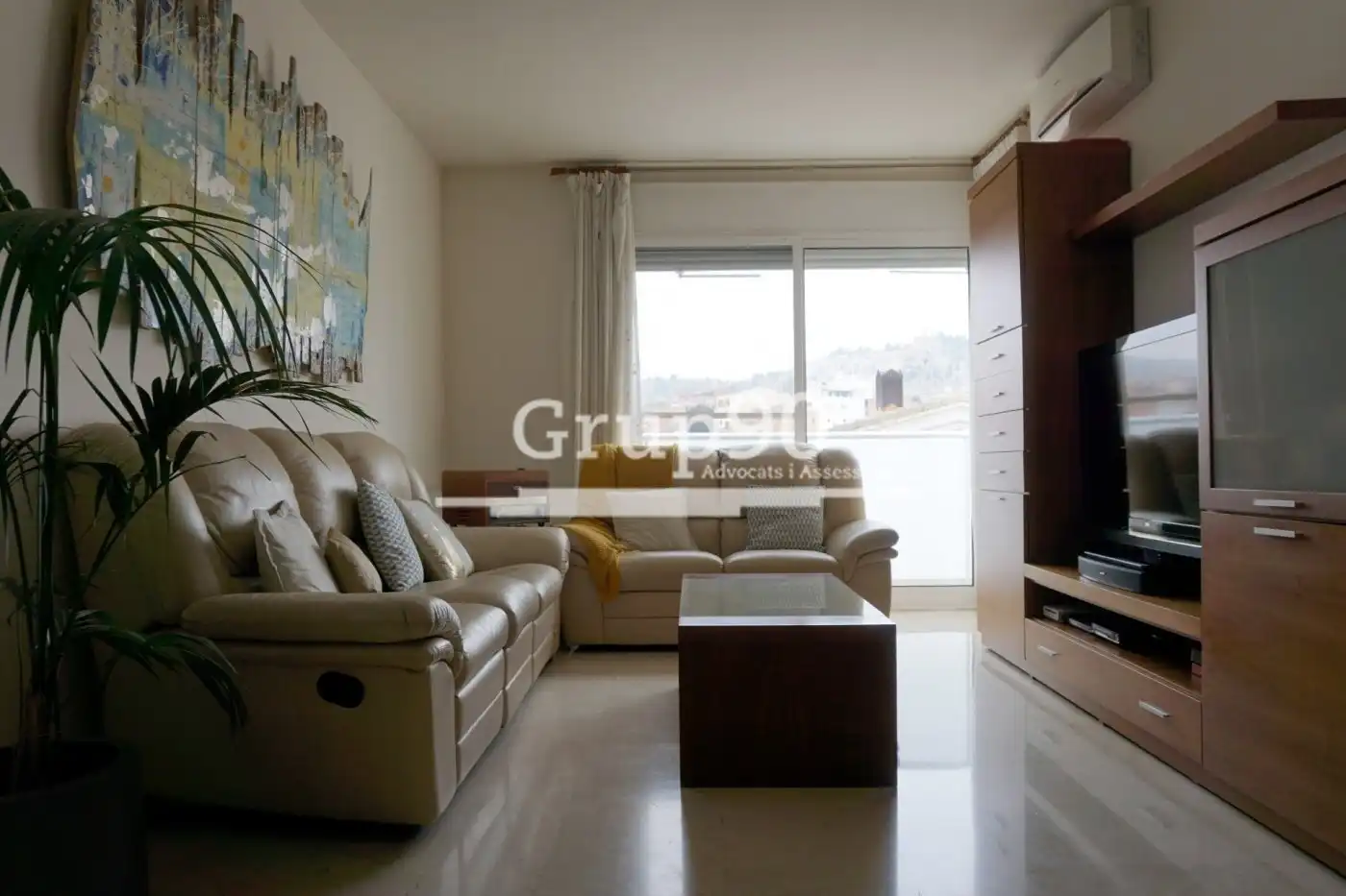 Sala de estar de Ático en venta en Alguaire con Aire acondicionado, Calefacción y Terraza