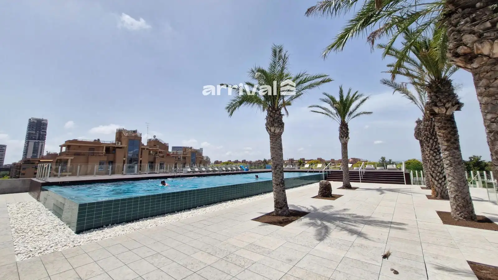 Piscina de Pis de lloguer en Valencia amb Aire condicionat, Calefacció i Terrassa