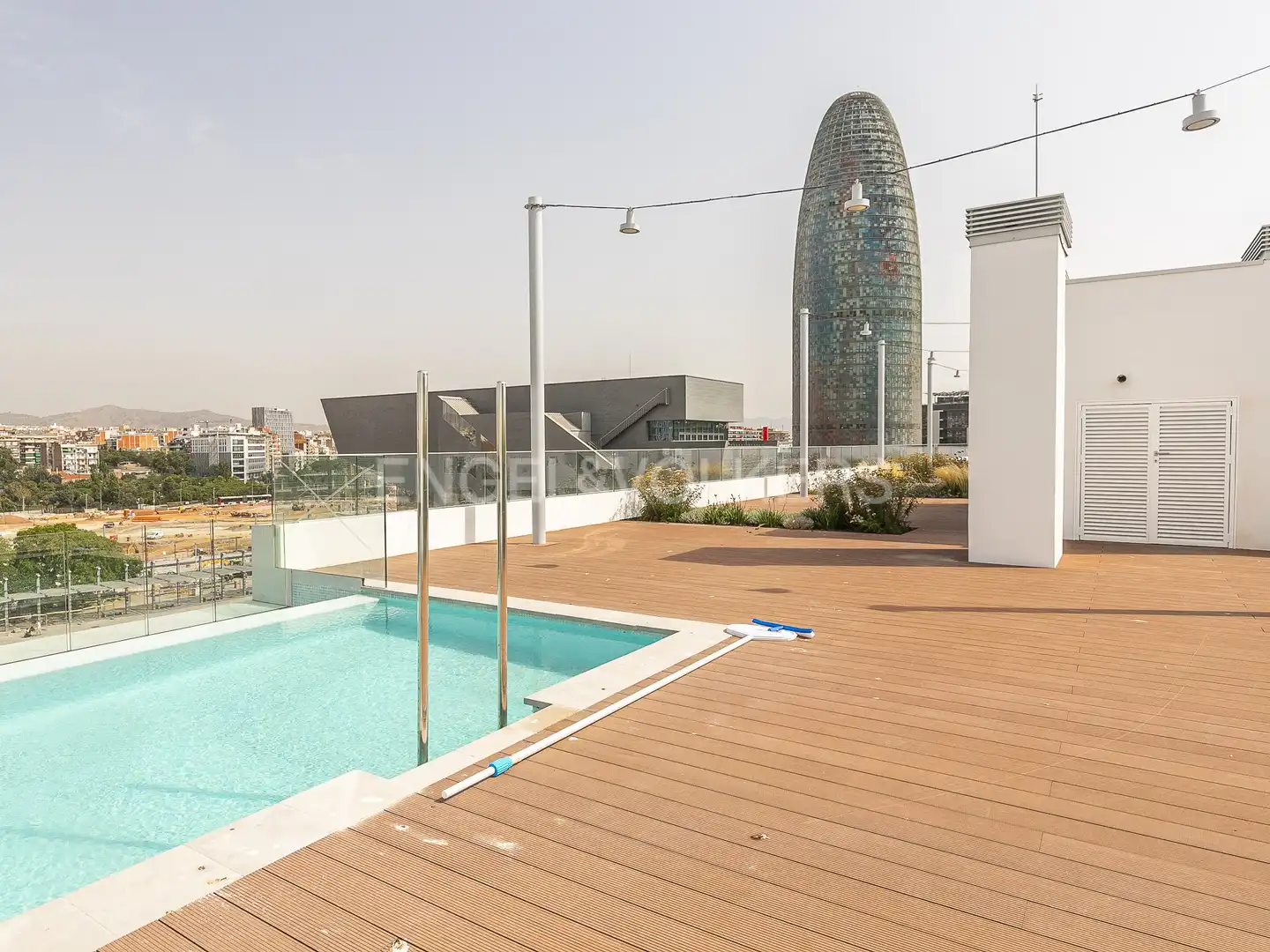 Terrasse von Wohnung zur Miete in Barcelona mit Klimaanlage, Heizung und Parkett