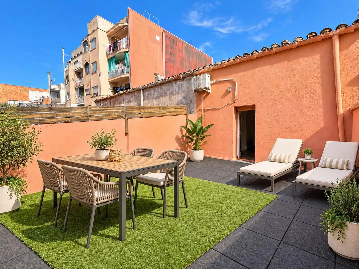 Terraza de Casa o chalet en venta en Centre