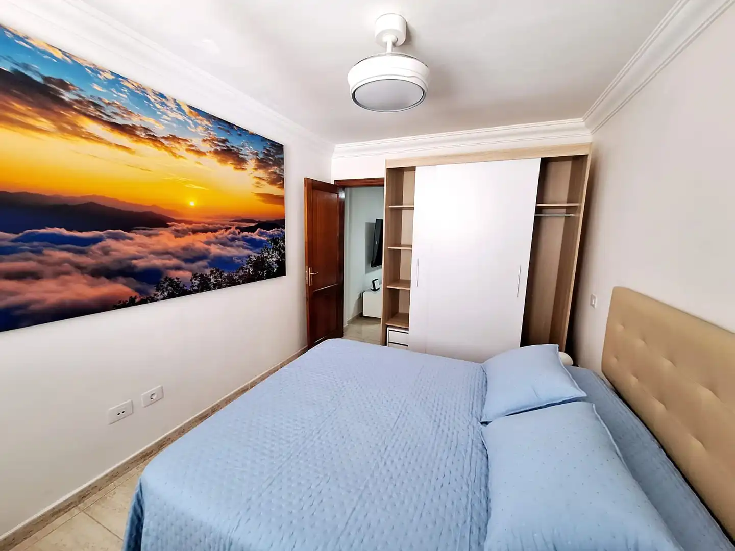 Schlafzimmer von Wohnungen zur Miete in Las Palmas de Gran Canaria mit Möbliert, Waschmaschine und Mikrowelle