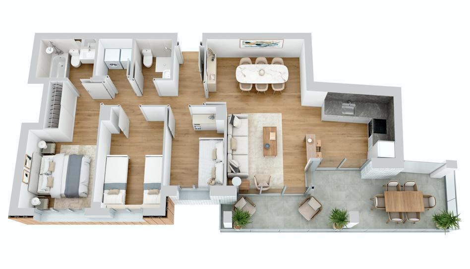 Photo 1 from new construction home in Flat for sale in Rambla de Pep Ventura, Nord, Barcelona