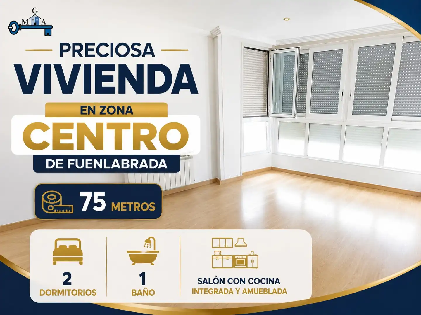 Exterior view of Flat for sale in Fuenlabrada  with Air Conditioner, Heating and Parquet flooring