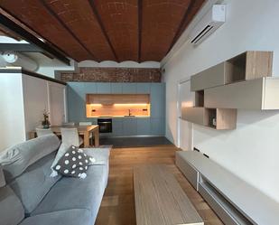 Living room of Flat to rent in Arenys de Mar  with Air Conditioner, Heating and Parquet flooring