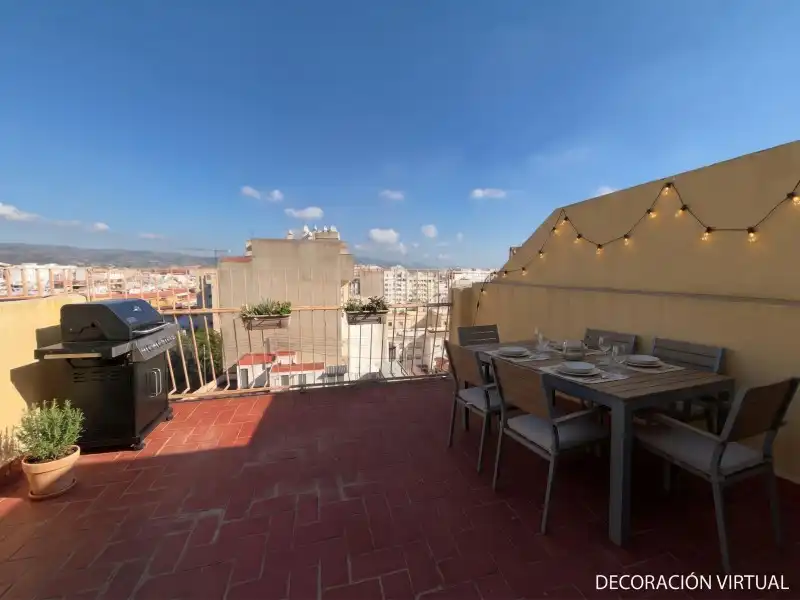 Terraza de Ático en venta en Castellón de la Plana / Castelló de la Plana con Aire acondicionado, Calefacción y Terraza