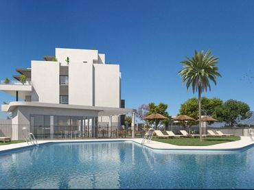 Apartamento con piscina en venta en El Faro de Calaburra - Chaparral