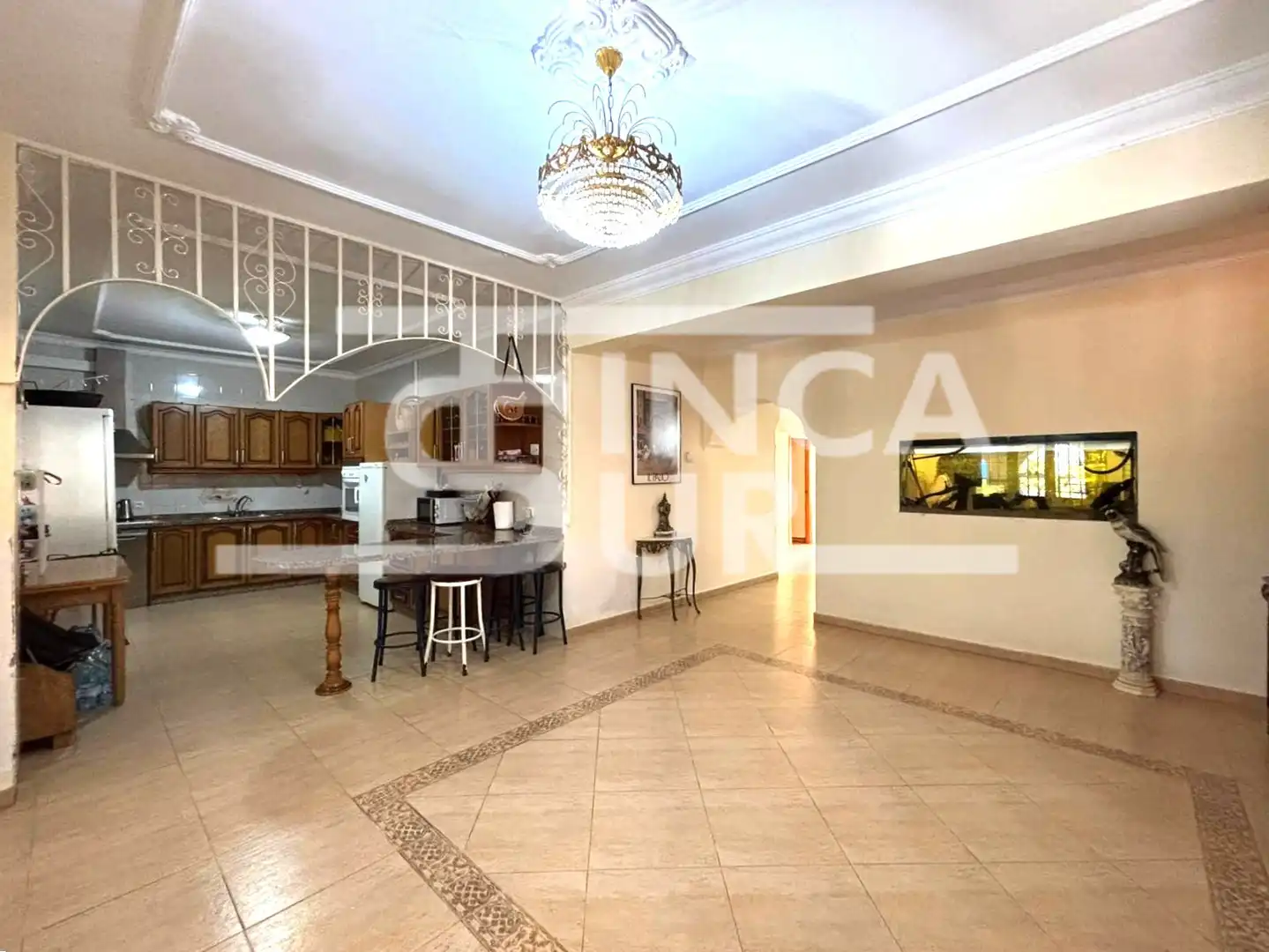 Cocina de Casa o chalet en venta en Roquetas de Mar con Aire acondicionado, Jardín privado y Terraza
