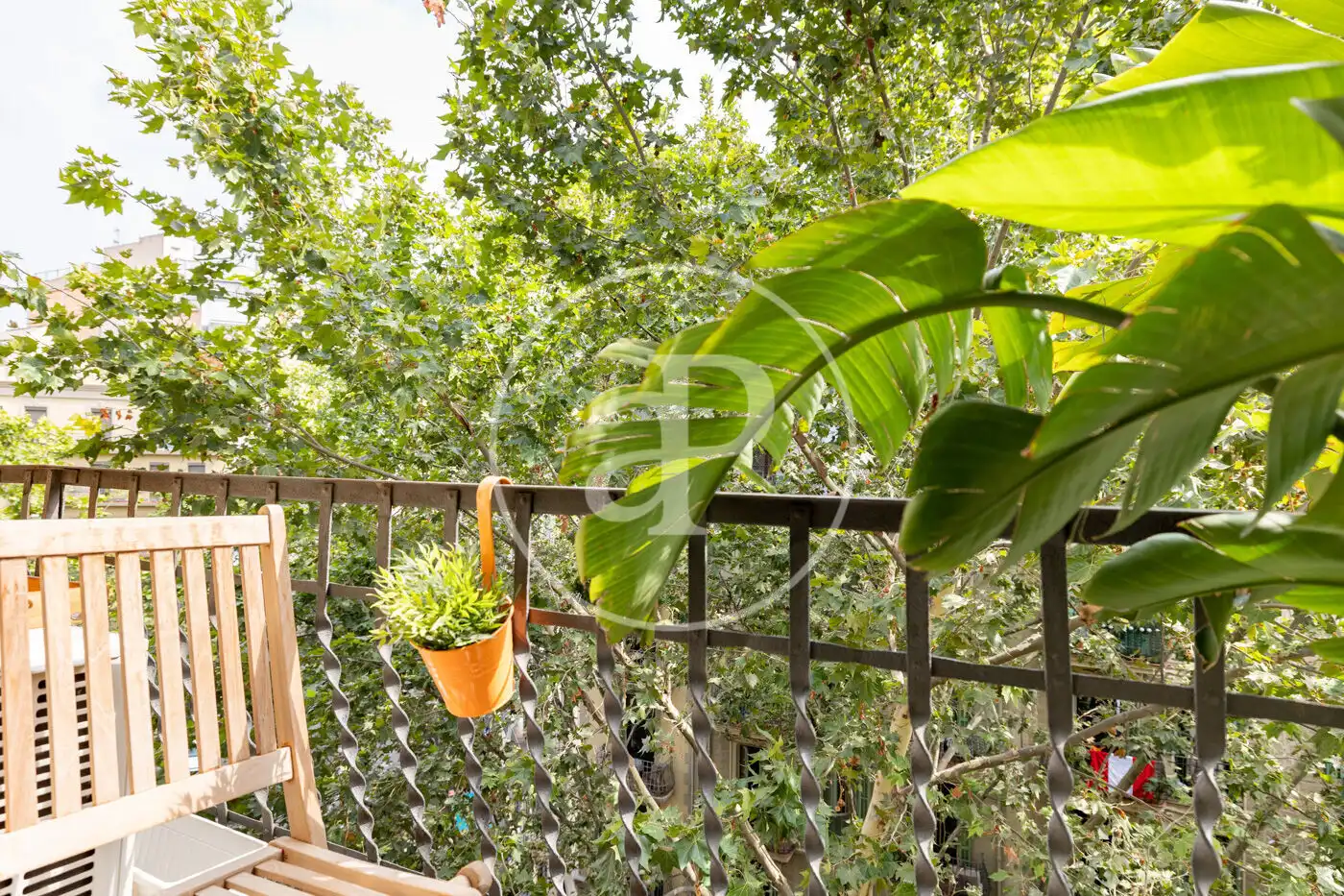 Balcony of Flat for rent in Barcelona  with Air Conditioner, Heating and Furnished