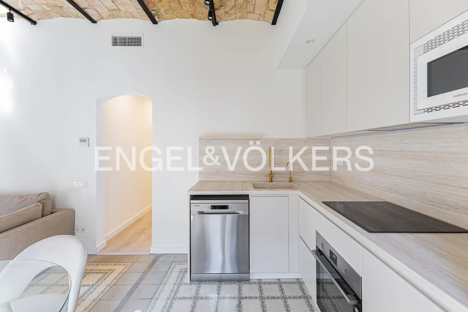 Kitchen of Flat for rent in Barcelona  with Air Conditioner, Heating and Parquet flooring