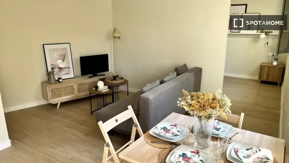 Sala d'estar de Pis de lloguer en L'Eliana amb Aire condicionat, Calefacció i Moblat