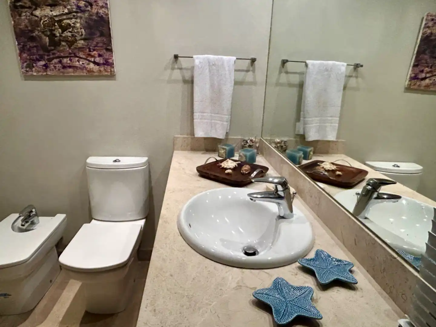 Baño de Dúplex de alquiler en Son Servera con Aire acondicionado, Calefacción y Terraza