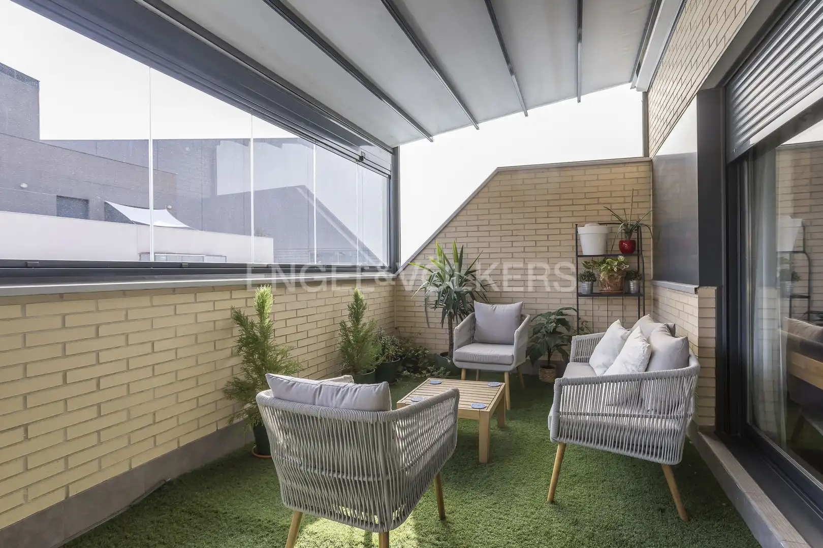 Terrasse von Dachboden zur Miete in Madrid mit Klimaanlage, Heizung und Terrasse