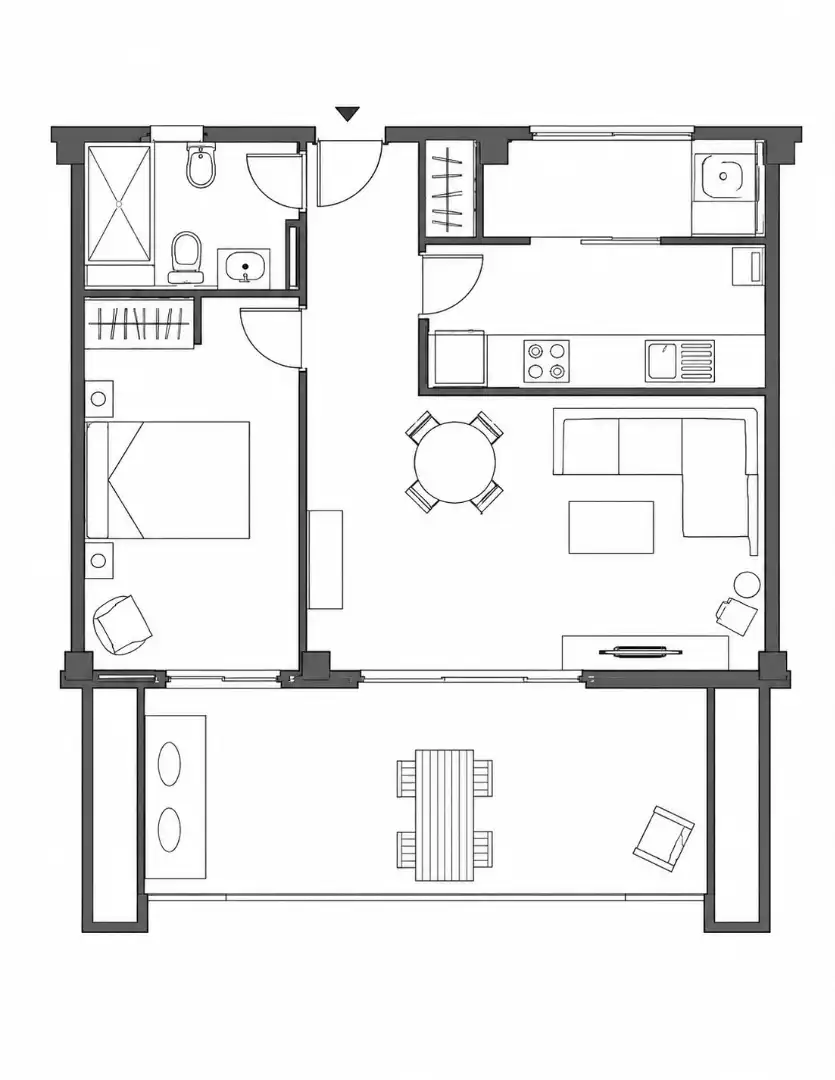 Flat for rent in Villajoyosa / La Vila Joiosa  with Air Conditioner, Private garden and Terrace