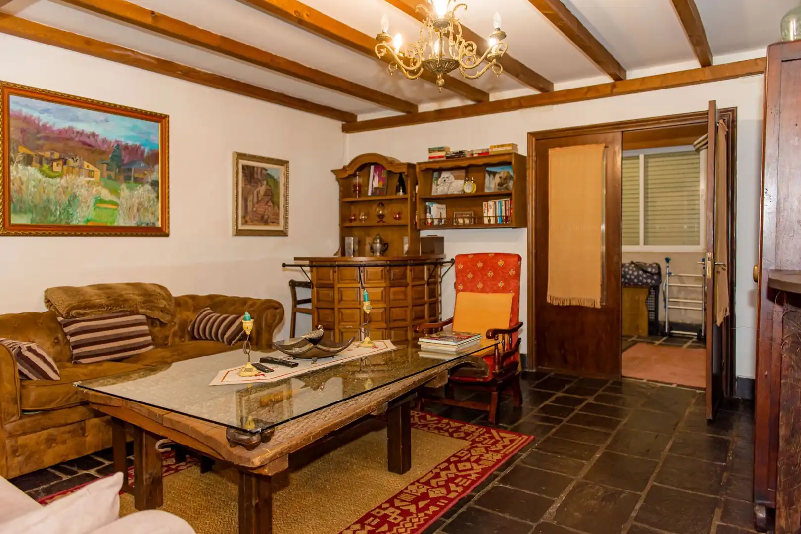 Sala de estar de Casa o chalet en venta en Trabadelo con Calefacción y Amueblado