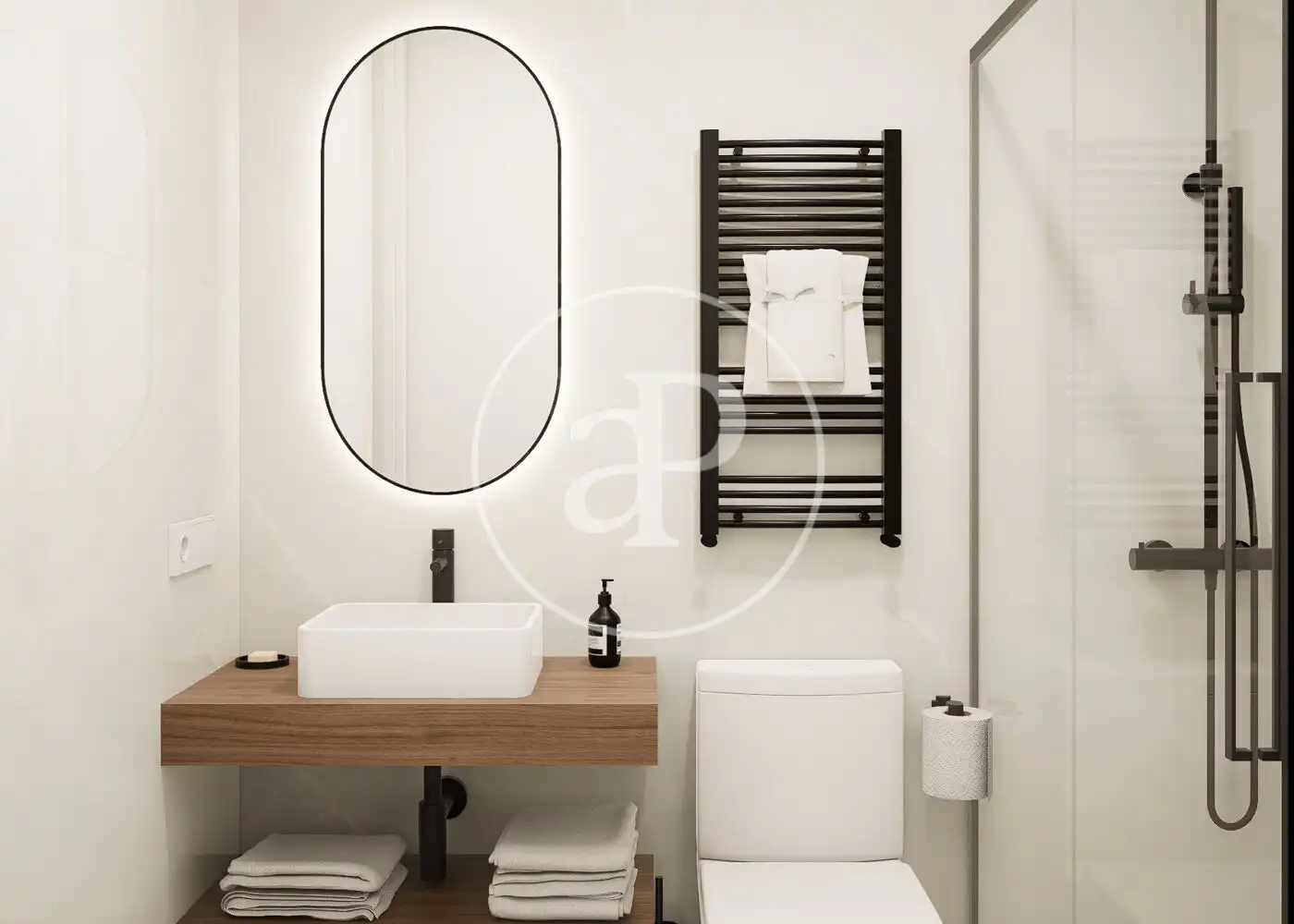 Bathroom of Flat for sale in Madrid  with Air Conditioner, Heating and Furnished