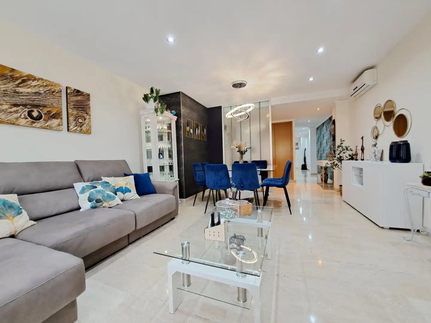 Wohnzimmer von Wohnung zum Verkauf in Alzira mit Klimaanlage und Balkon