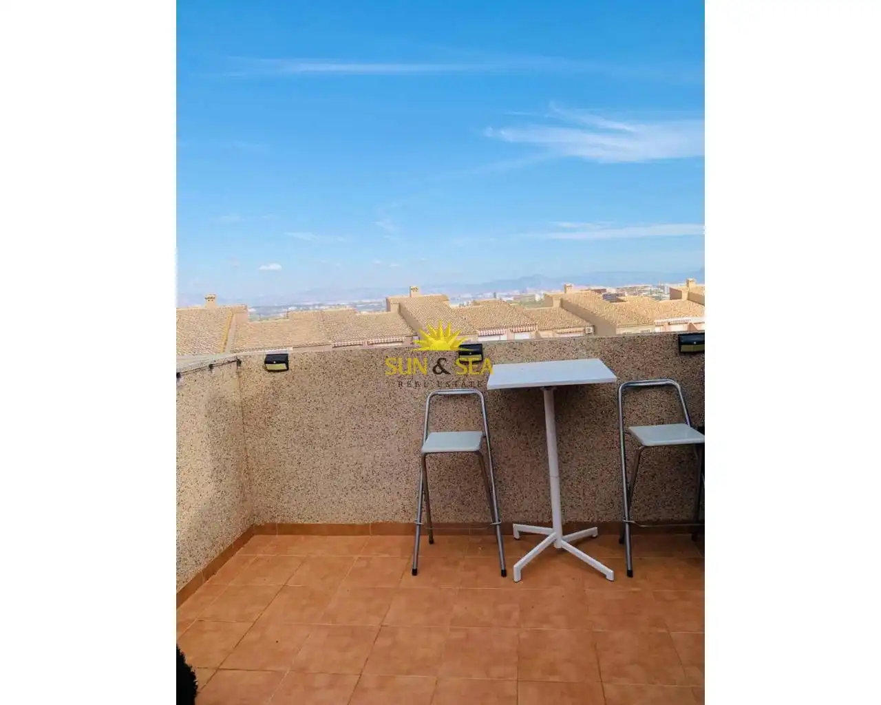 Terrasse von Haus oder Chalet zur Miete in Santa Pola mit Klimaanlage, Heizung und Terrasse