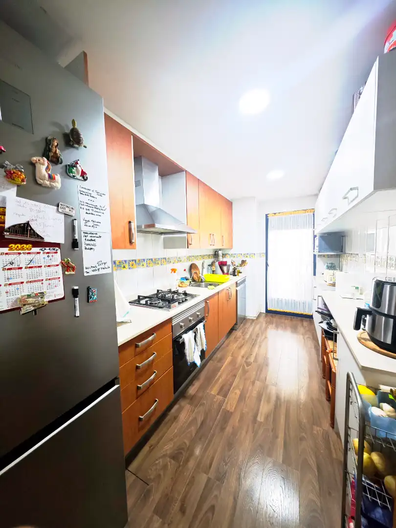 Cocina de Ático en venta en Alicante / Alacant con Aire acondicionado, Jardín privado y Parquet