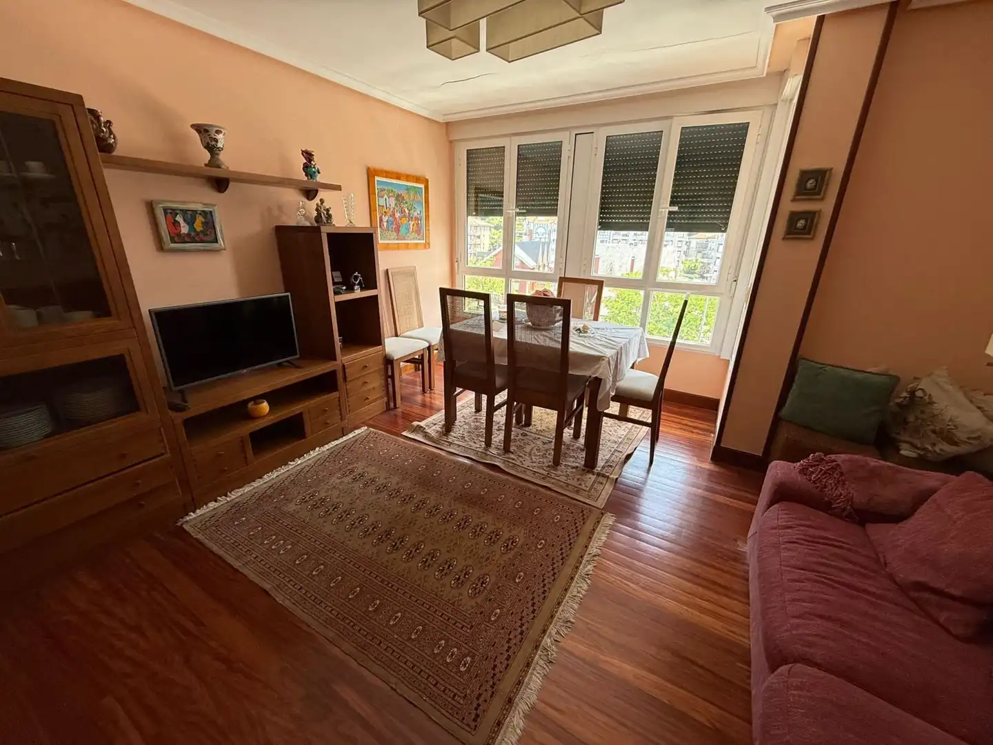 Living room of Flat for sale in Santoña  with Heating, Parquet flooring and Terrace