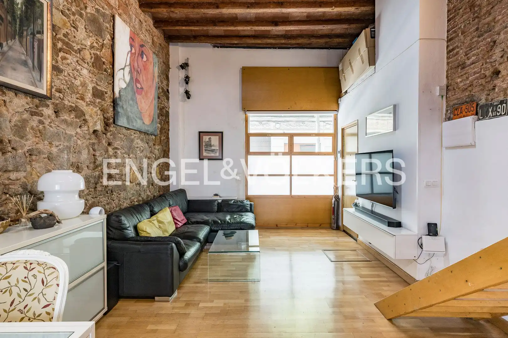 Living room of Flat for sale in Barcelona  with Heating and Parquet flooring