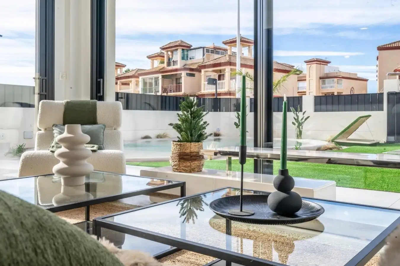 Sala de estar de Casa o chalet en venta en Torre-Pacheco con Aire acondicionado, Jardín privado y Terraza