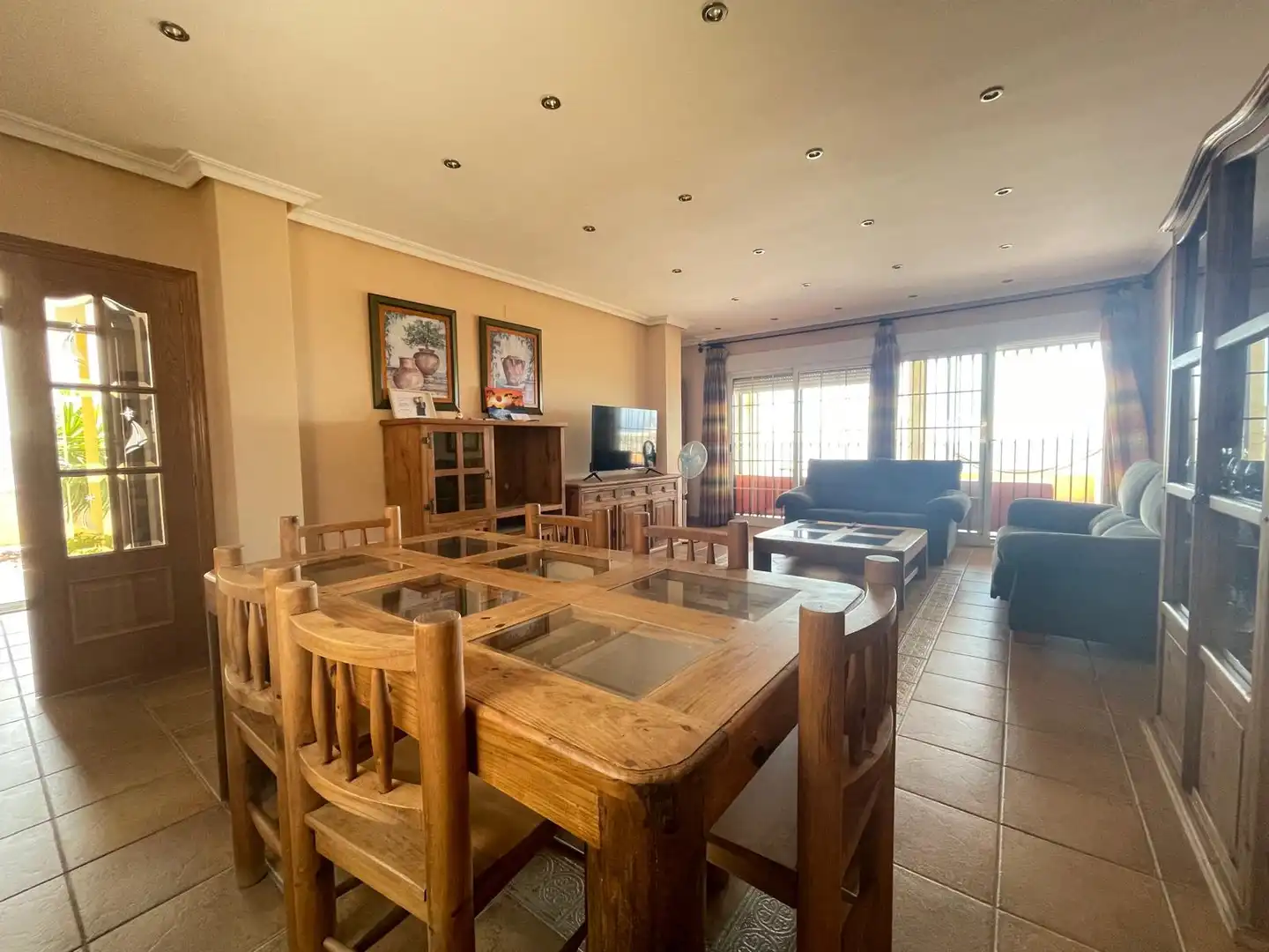Wohnzimmer von Haus oder Chalet zum Verkauf in Mazarrón mit Klimaanlage, Heizung und Privatgarten
