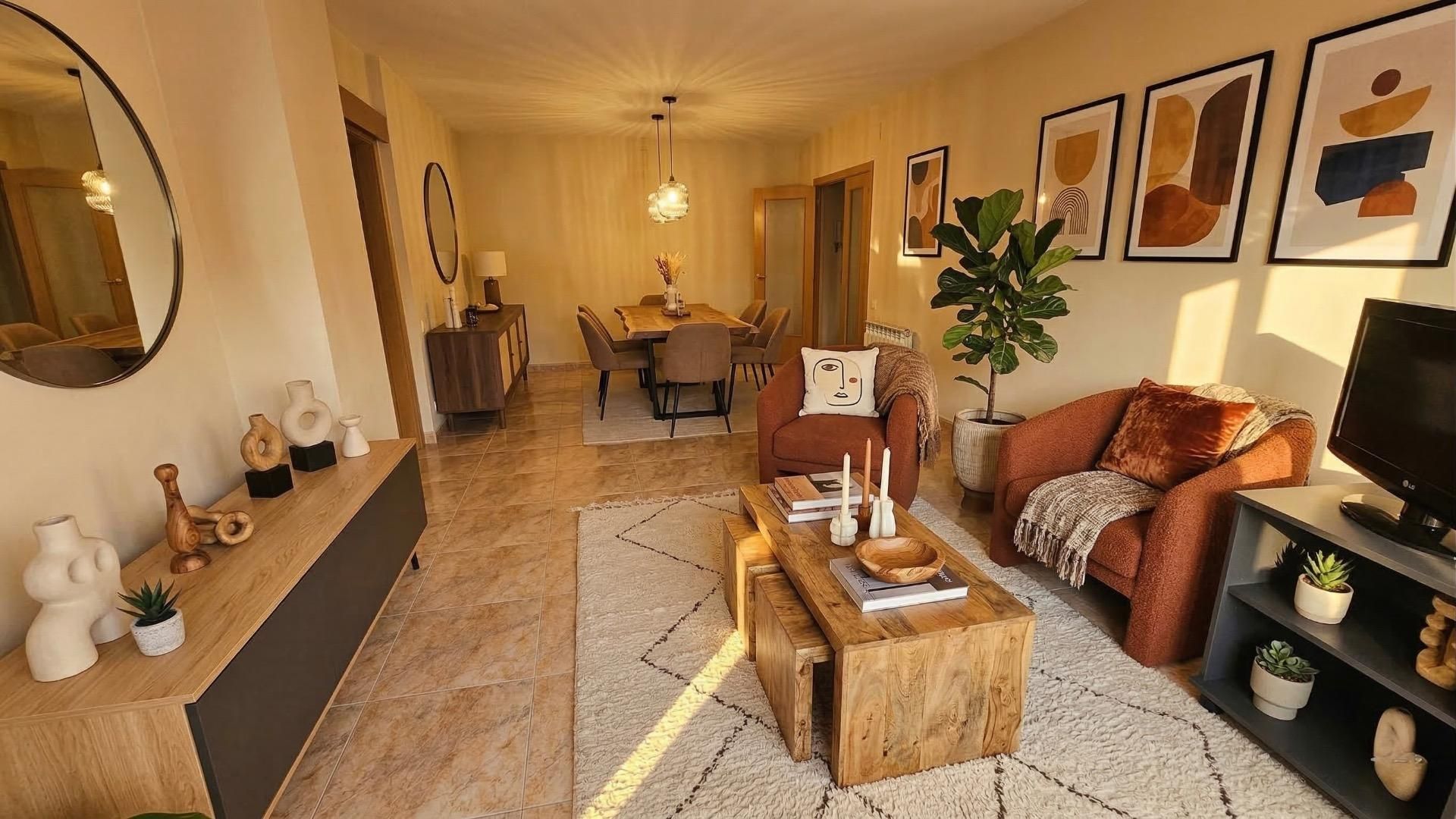 Sala d'estar de Pis en venda en Rubí amb Calefacció, Terrassa i Balcó