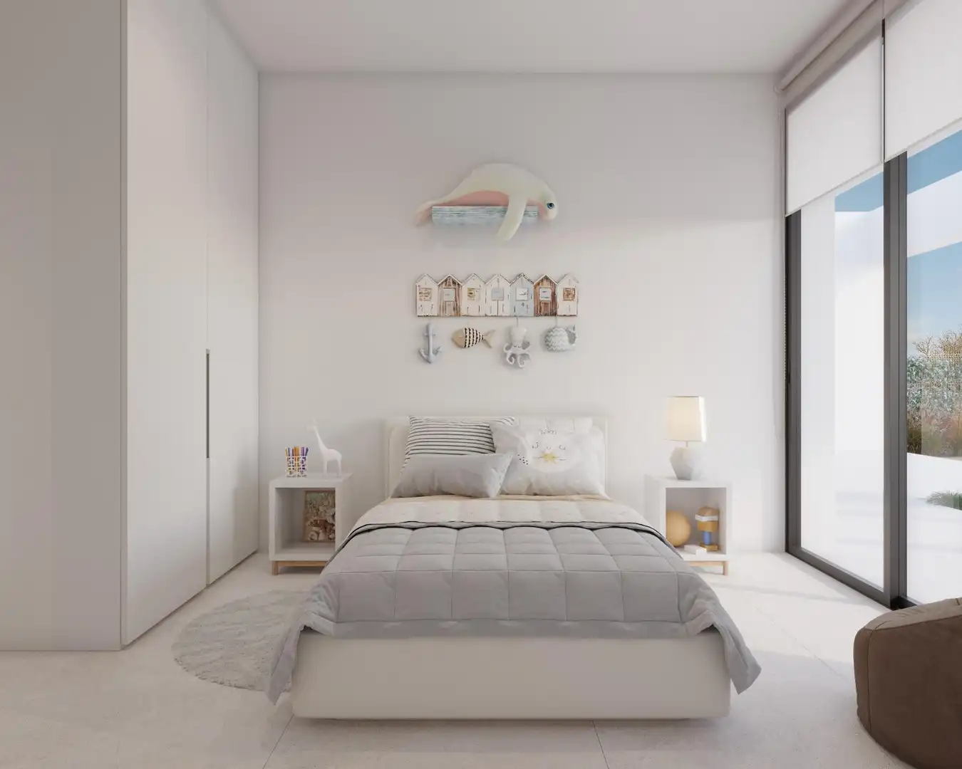 Habitación de Casa o chalet en venta en Fuente Álamo de Murcia con Aire acondicionado, Calefacción y Jardín privado