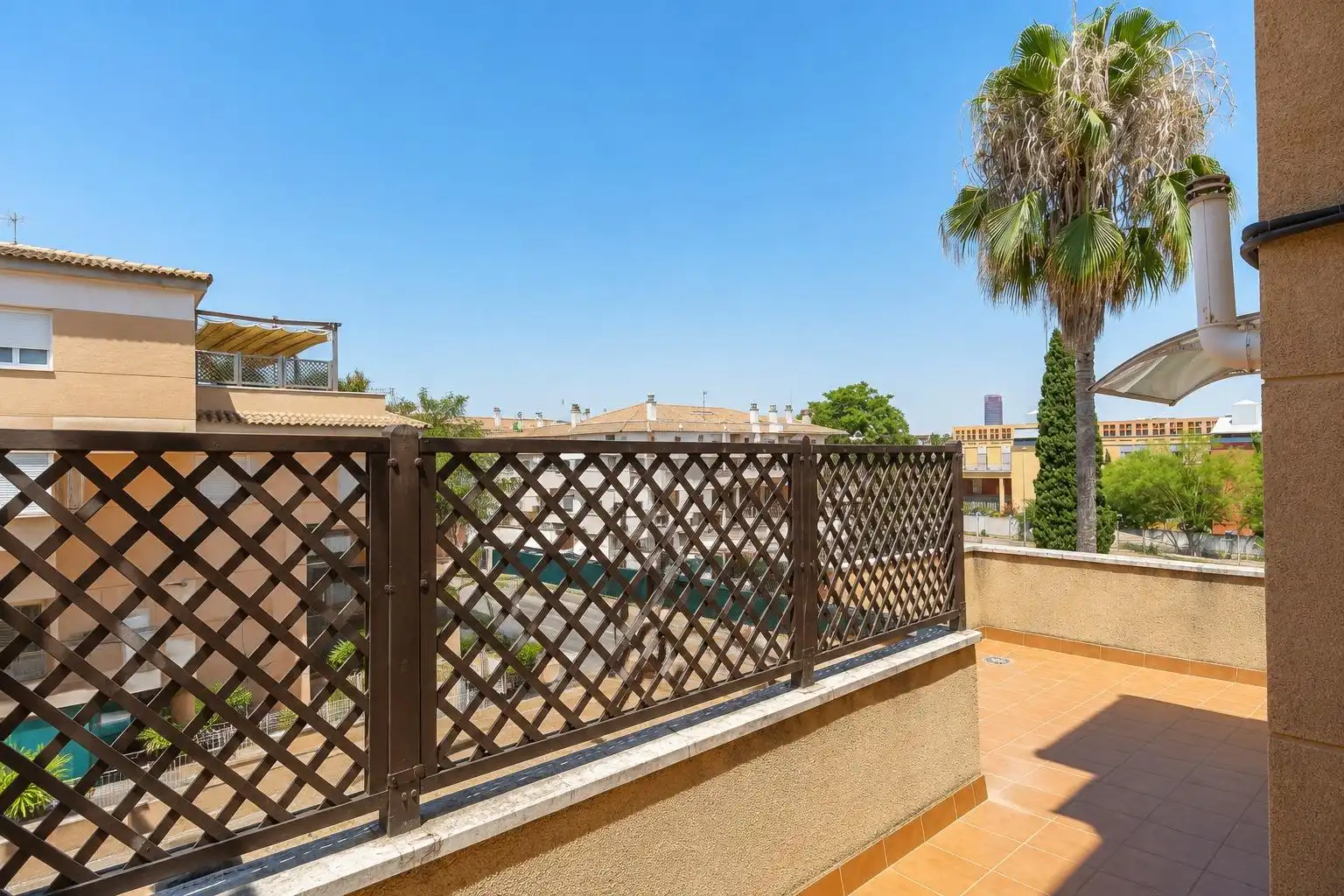 Terrasse von Wohnung zum Verkauf in Tomares mit Klimaanlage, Parkett und Terrasse