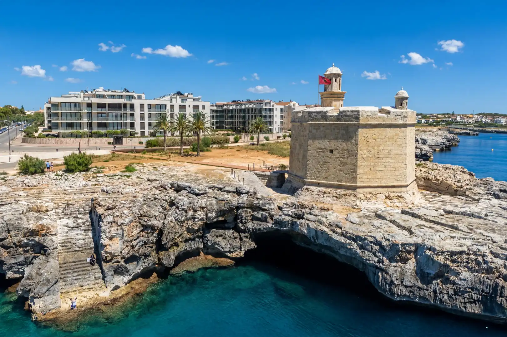 Exterior view of Flat for sale in Ciutadella de Menorca  with Air Conditioner, Terrace and Community pool