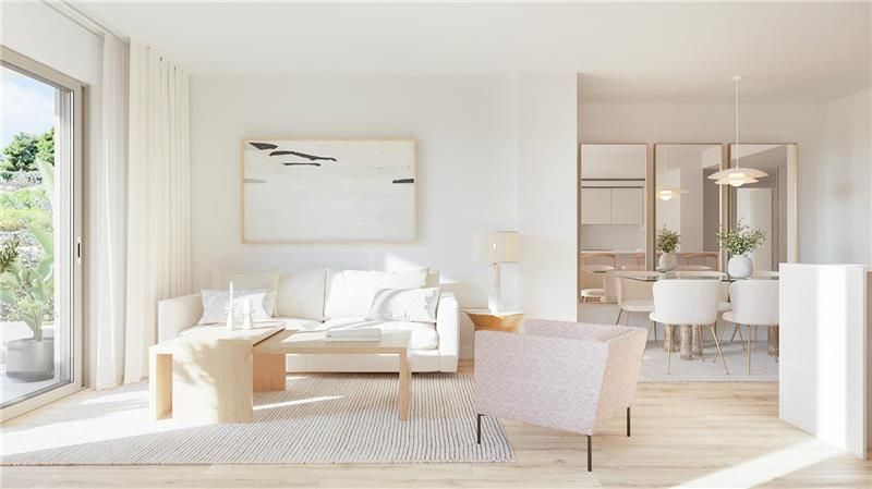 Sala d'estar de Apartament en venda en Calvià amb Aire condicionat, Terrassa i Piscina comunitària