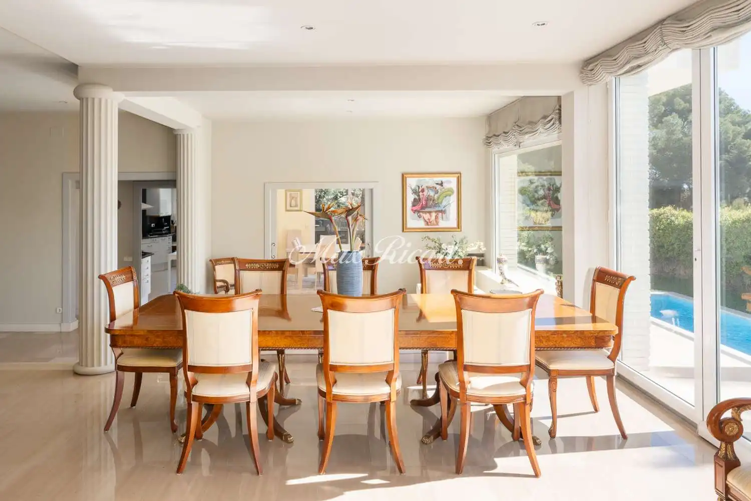 Dining room of Houses for rent in Barcelona  with Air Conditioner, Heating and Terrace