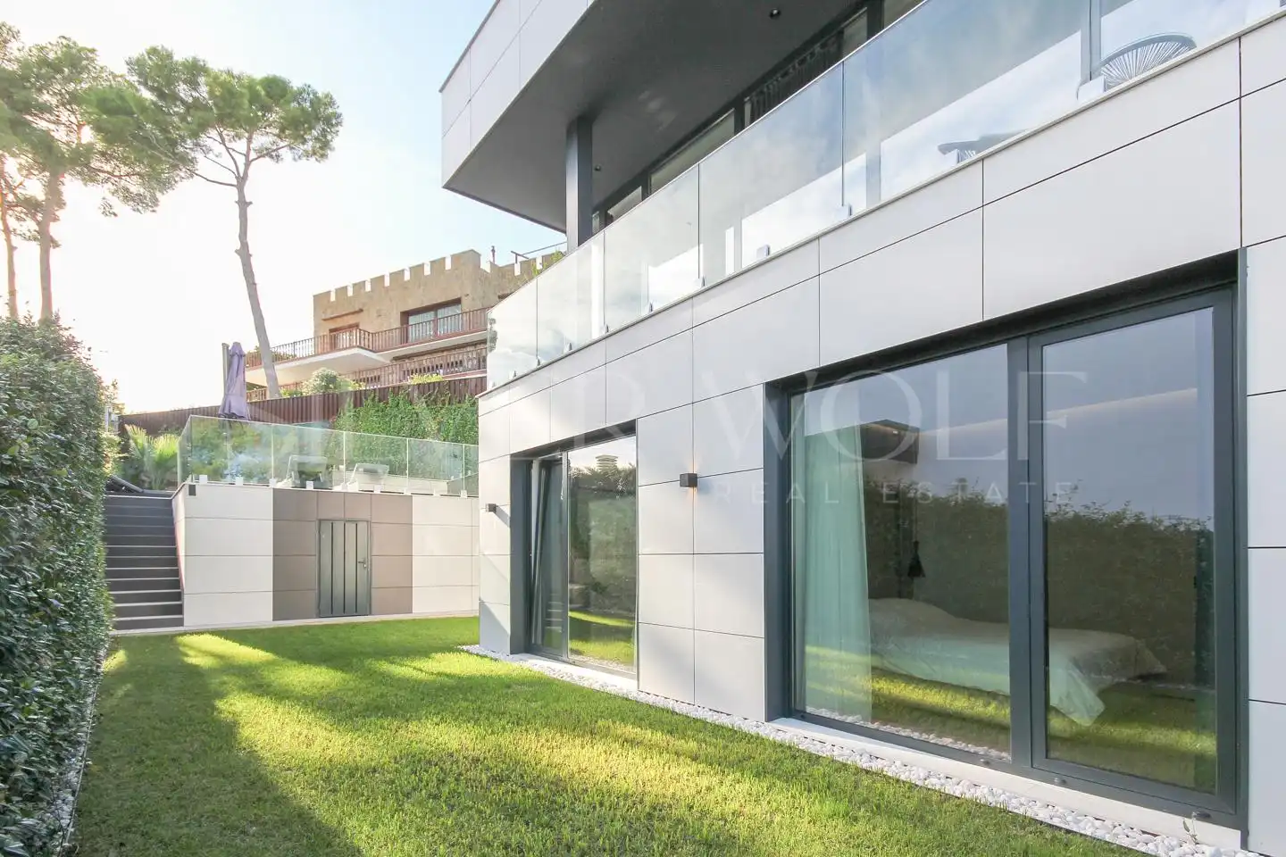 Exterior view of Houses for sale in Castelldefels  with Air Conditioner, Heating and Private garden
