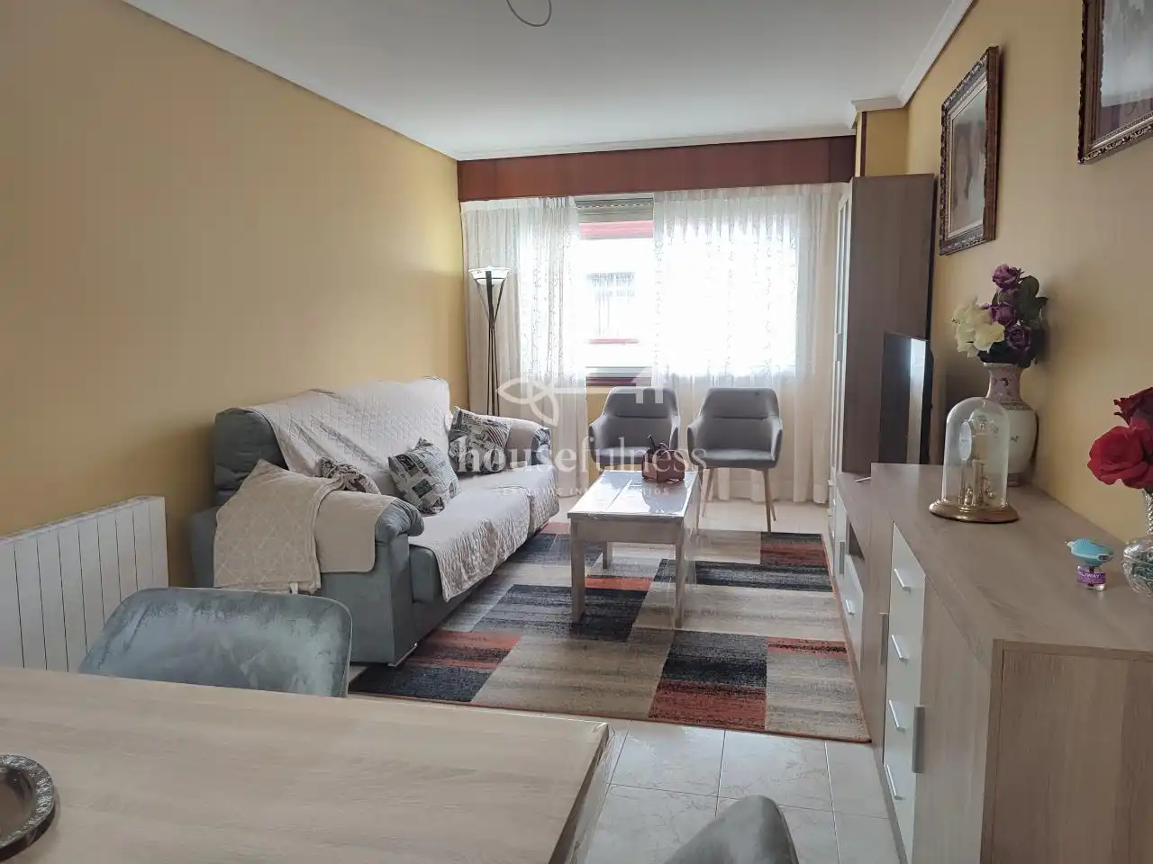 Sala d'estar de Pis en venda en Ferrol amb Calefacció, Parquet i Traster