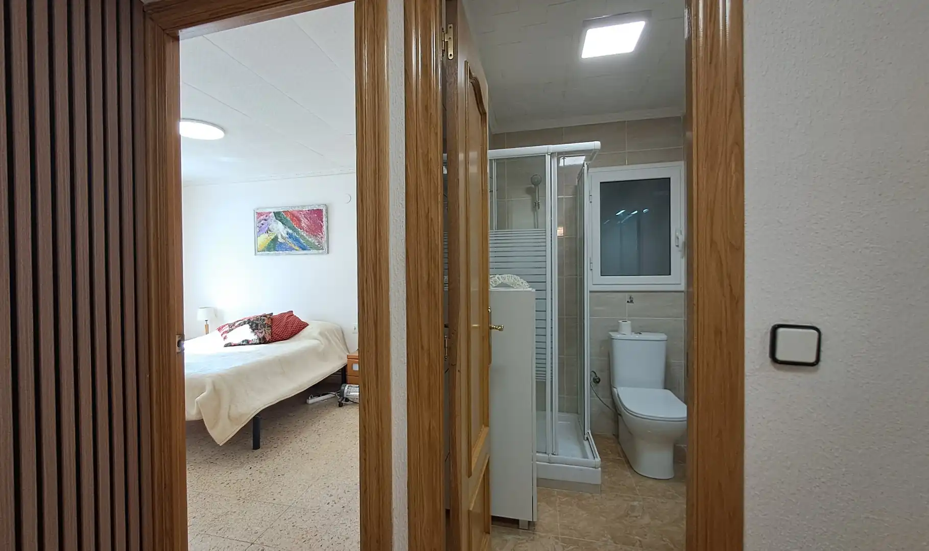Schlafzimmer von Wohnung zum Verkauf in Tarragona mit Klimaanlage und Ofen