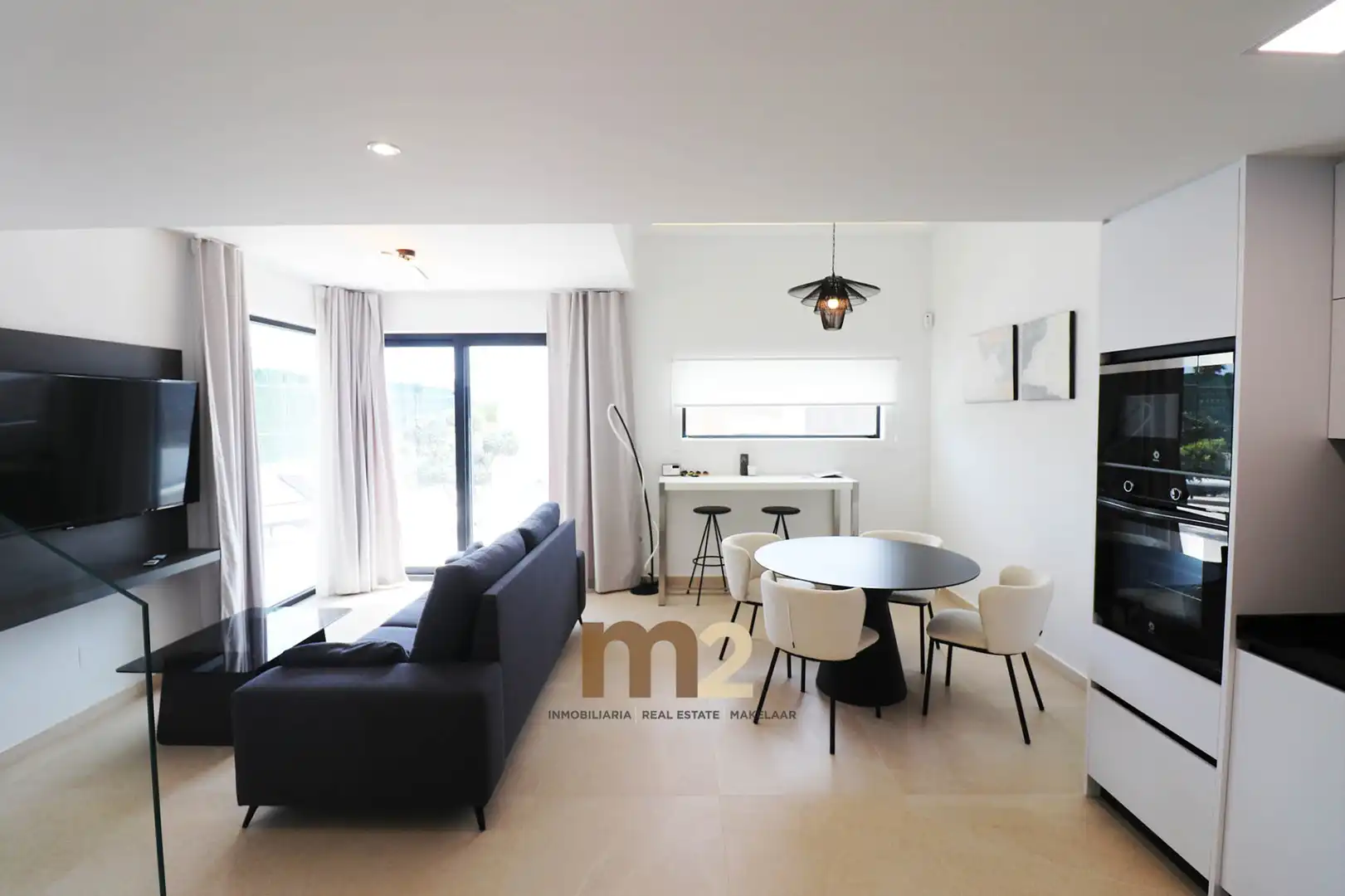 Sala de estar de Casa o chalet en venta en Guardamar del Segura con Aire acondicionado, Calefacción y Jardín privado