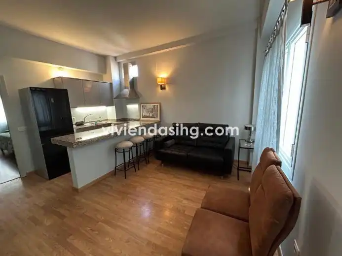 Sala de estar de Piso de alquiler en Puerto de la Cruz con Parquet, Amueblado y Lavadora