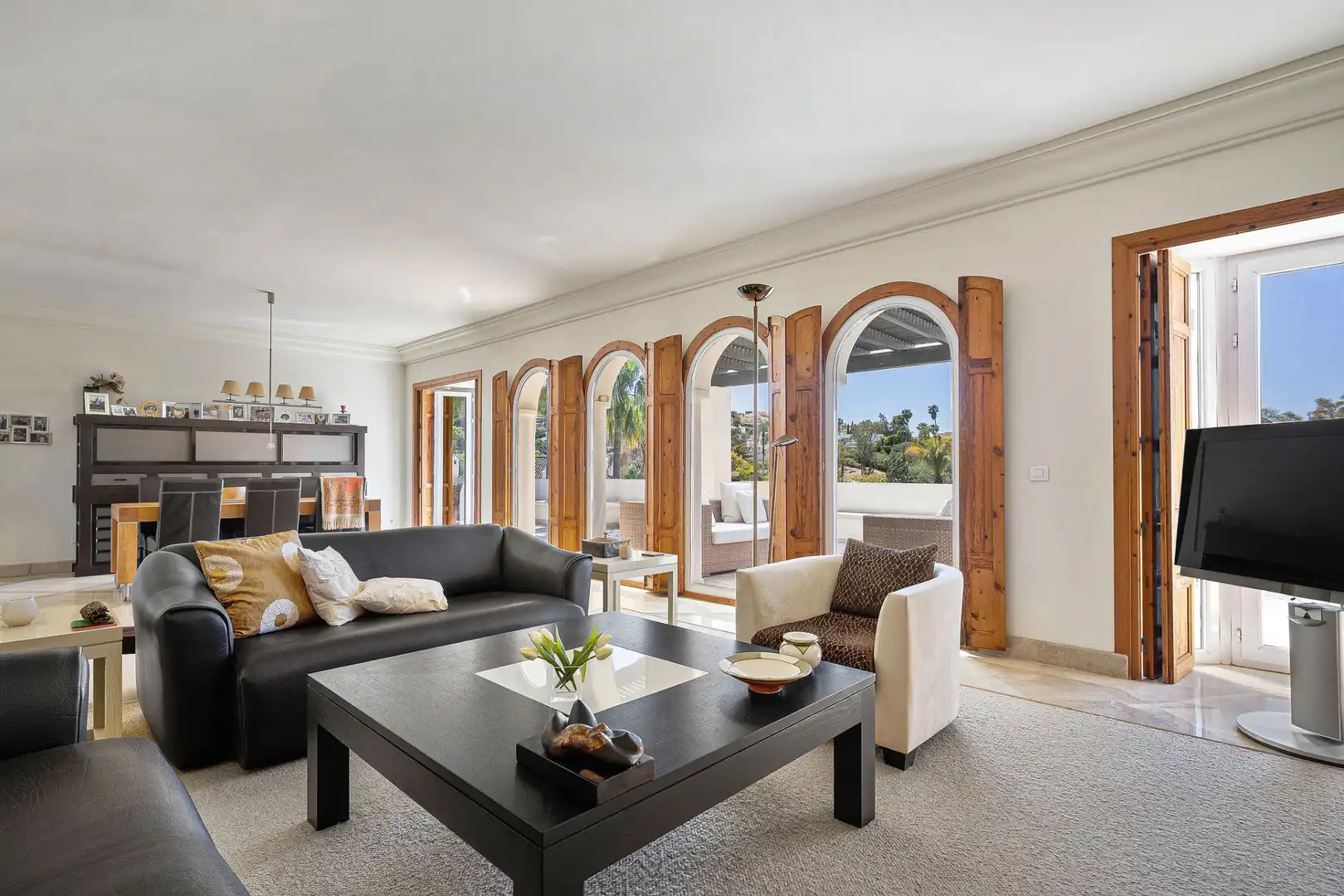 Living room of Attic for sale in Marbella  with Air Conditioner, Terrace and Storage room