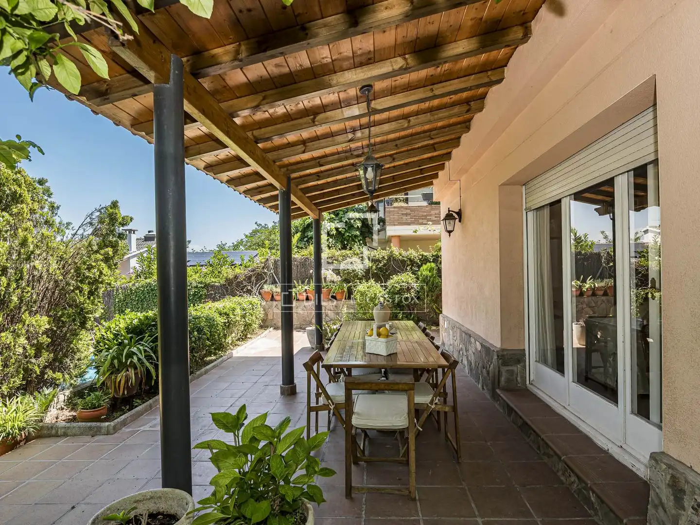 Terrassa de Casa o xalet en venda en Sant Cugat del Vallès amb Aire condicionat, Calefacció i Jardí privat