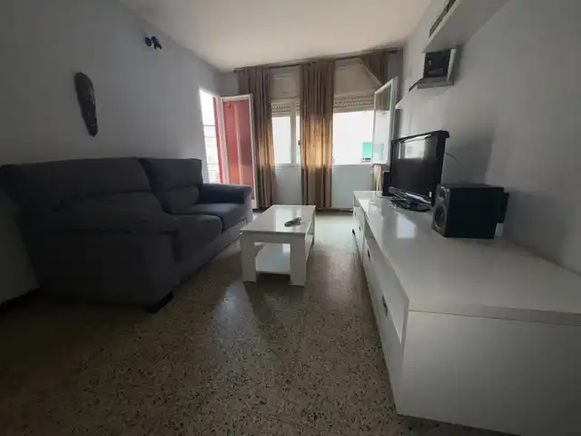 Living room of Flat for sale in Badalona  with Furnished and Balcony